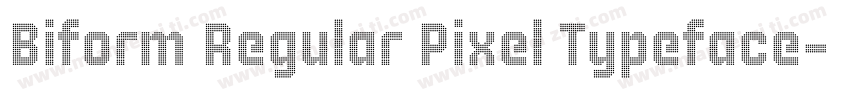 Biform Regular Pixel Typeface字体转换